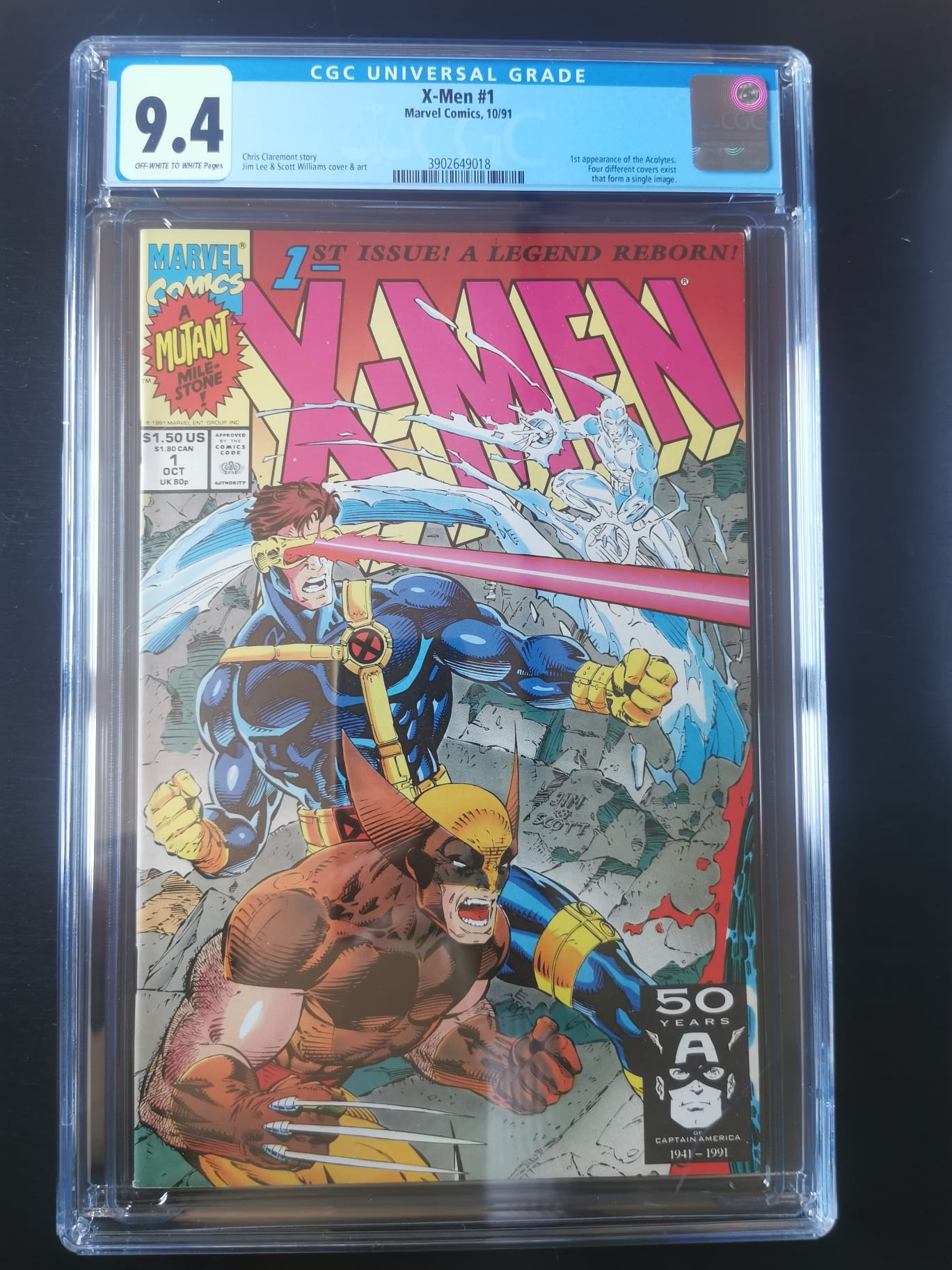 X-Men #1  CGC 9.4 (Wolverine and Cyclops Variant)