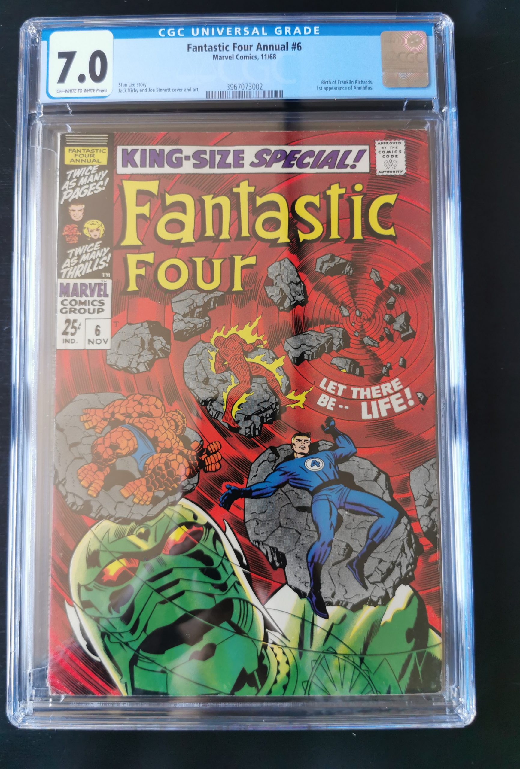 Fantastic Four Annual #6 CGC 7.0