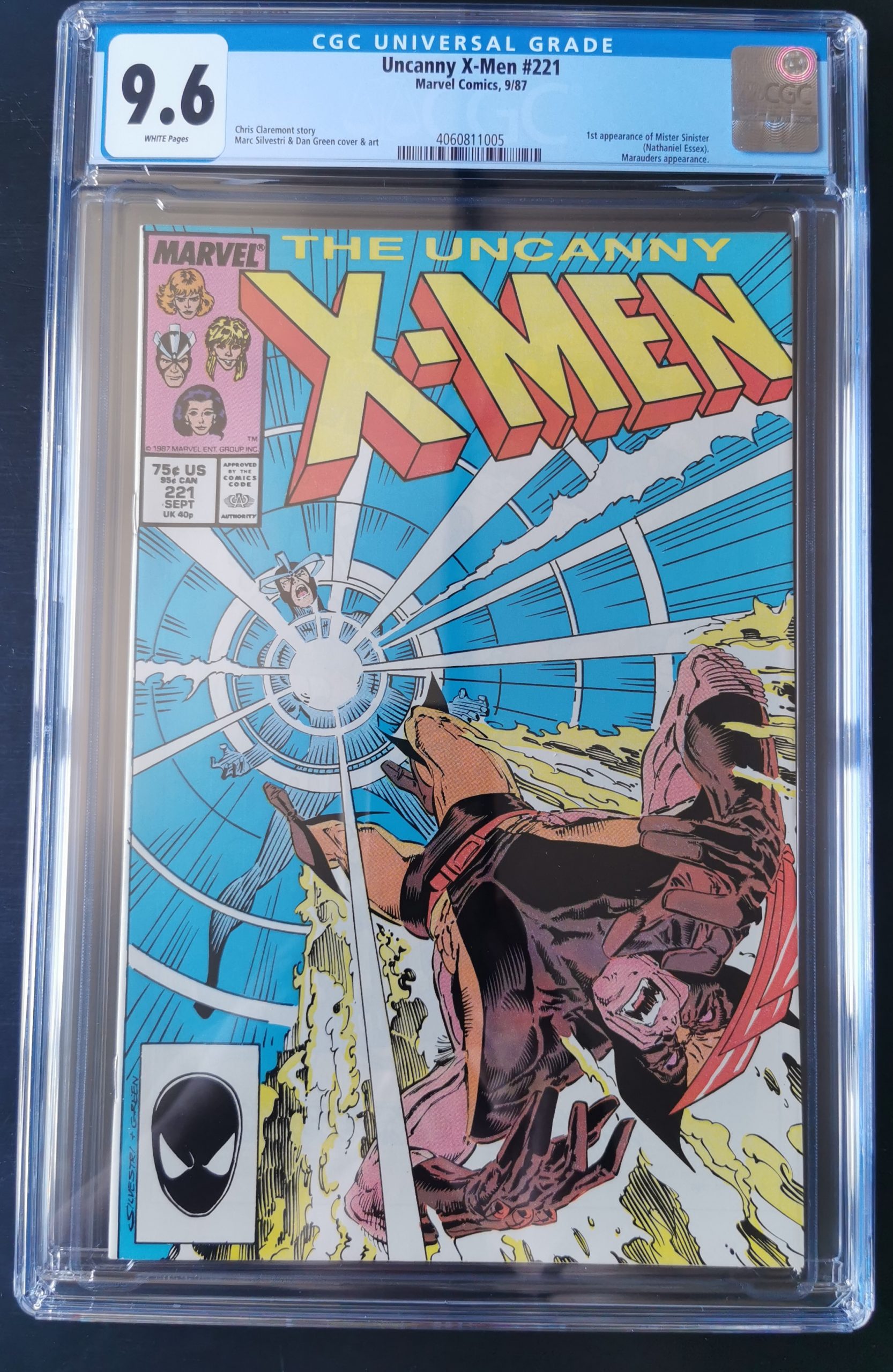 Uncanny X-Men #221  First appearance of Mister Sinister CGC 9.6