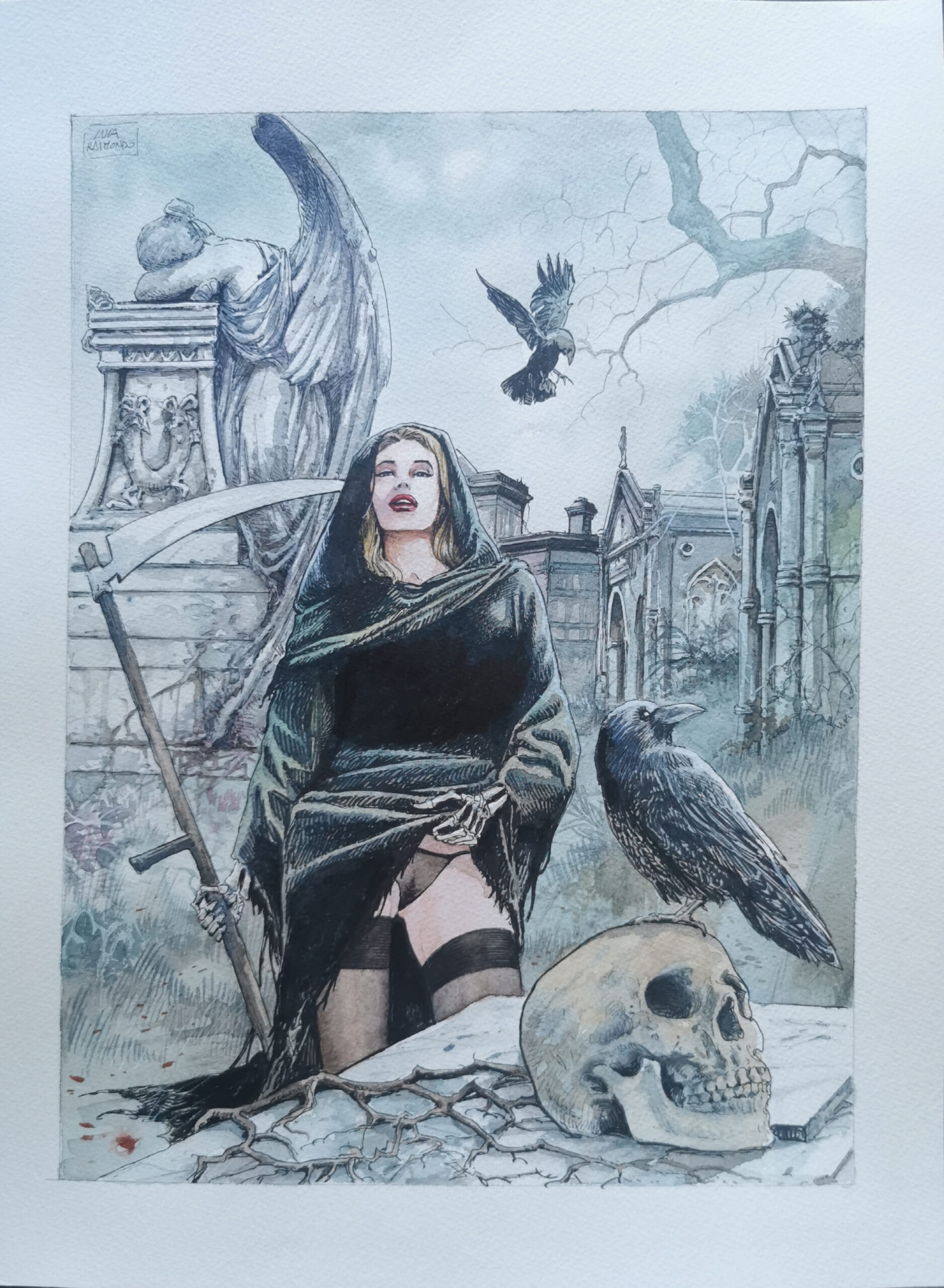 Illustrazione originale Luca Raimondo – Death