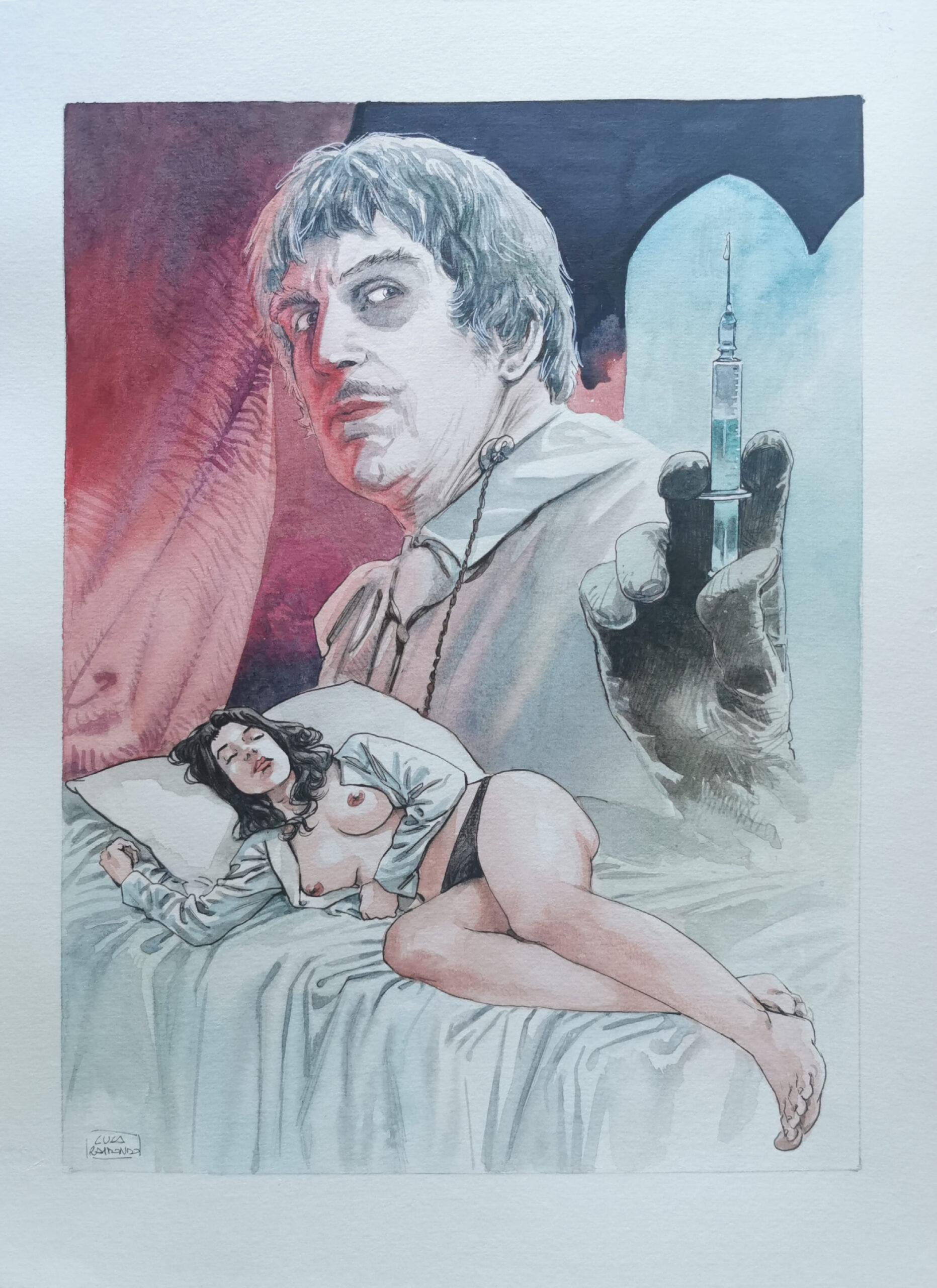 Illustrazione originale Luca Raimondo – L’abominevole Dr. Phibes