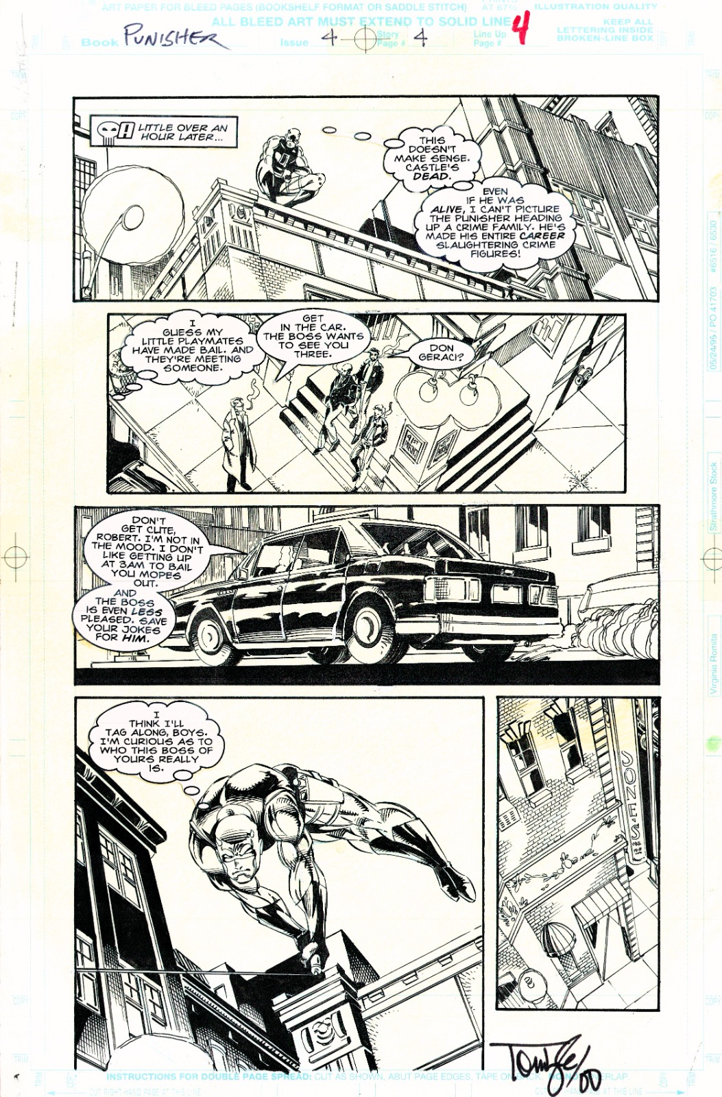 Tavola originale – Tom Lyle  “Daredevil and Punisher vs Jigsaw”