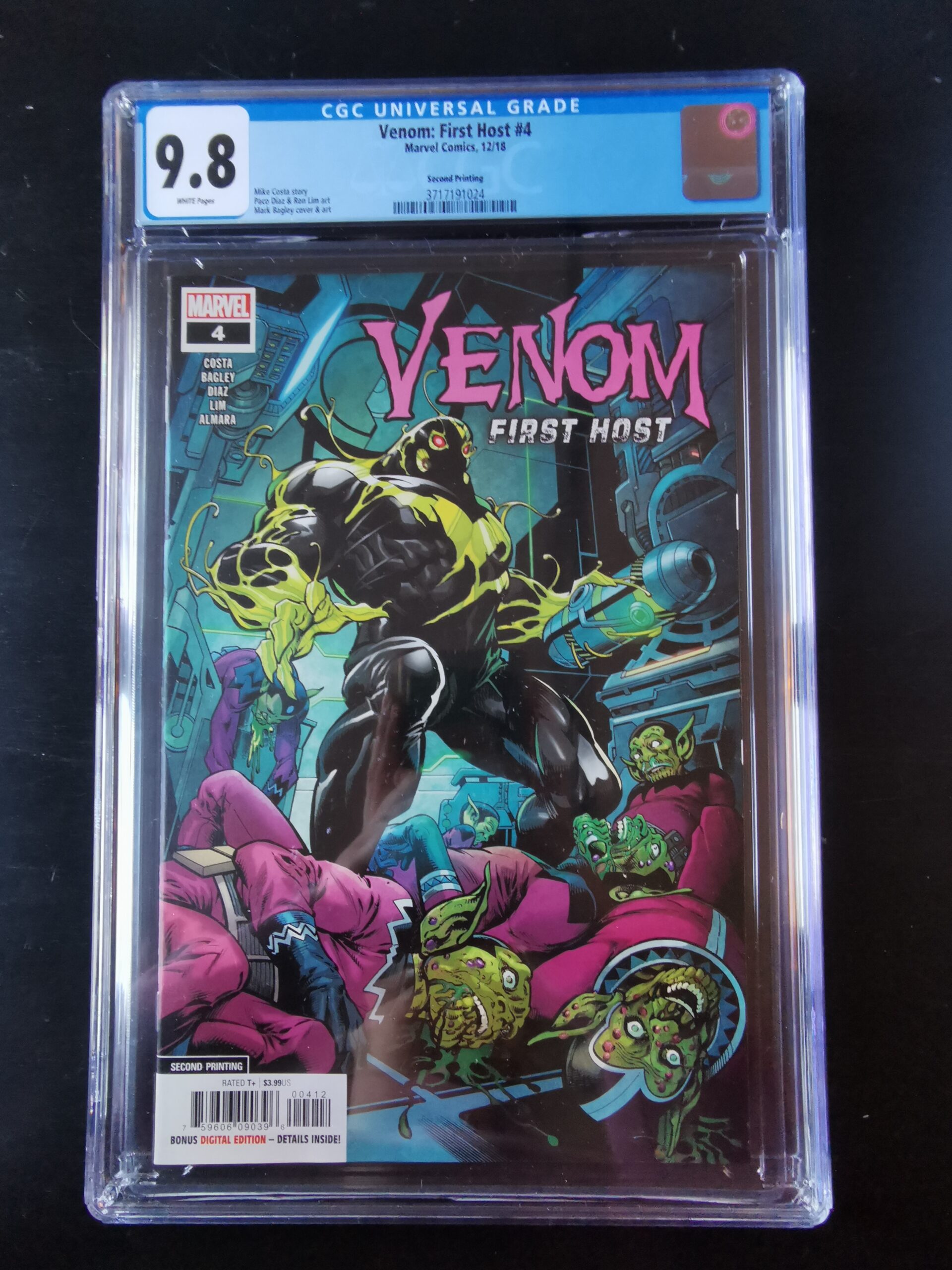 Venom: First Host #4 CGC 9.8  (2nd Printing)