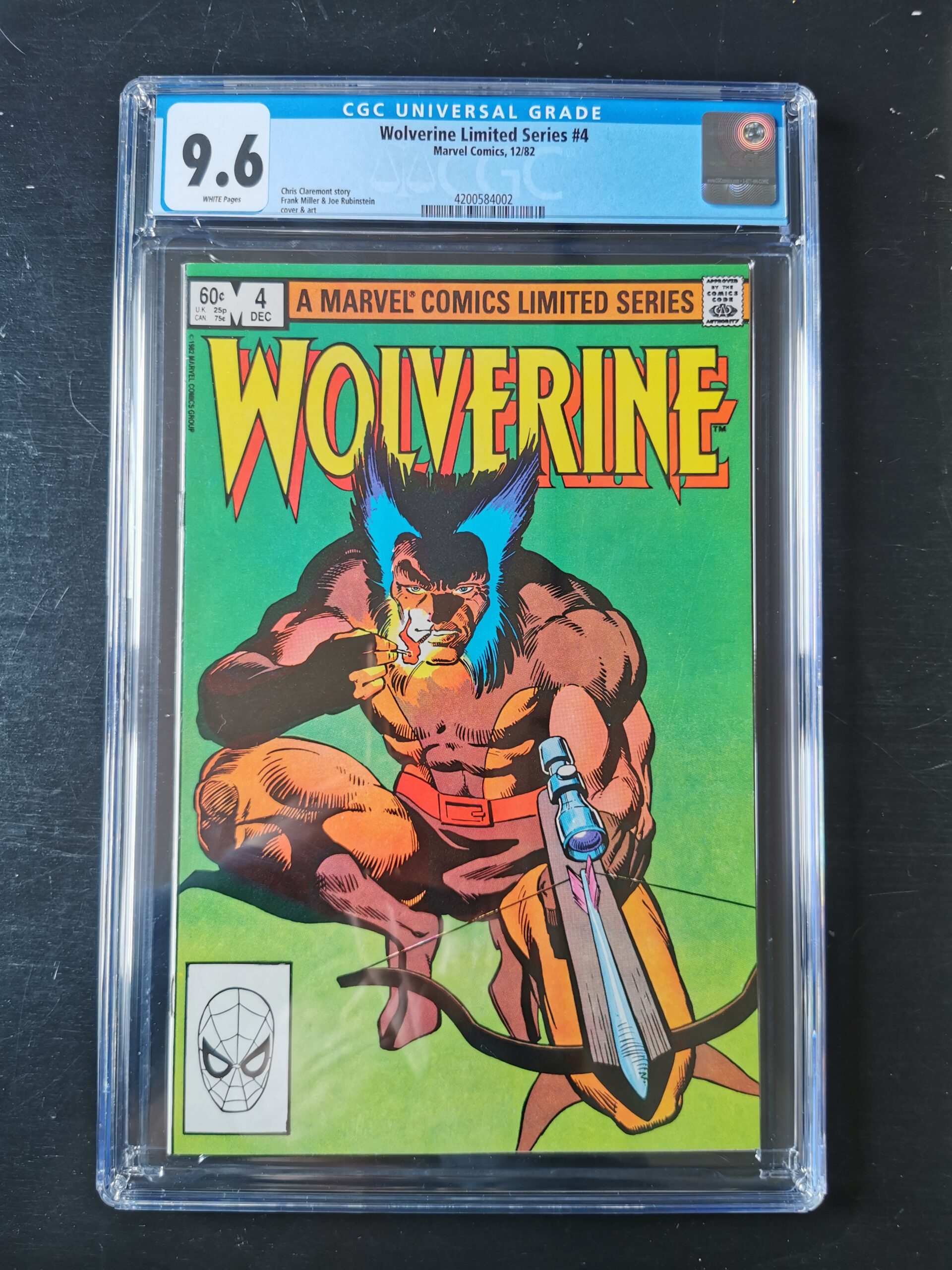 Wolverine Limited Series #4 CGC 9.6