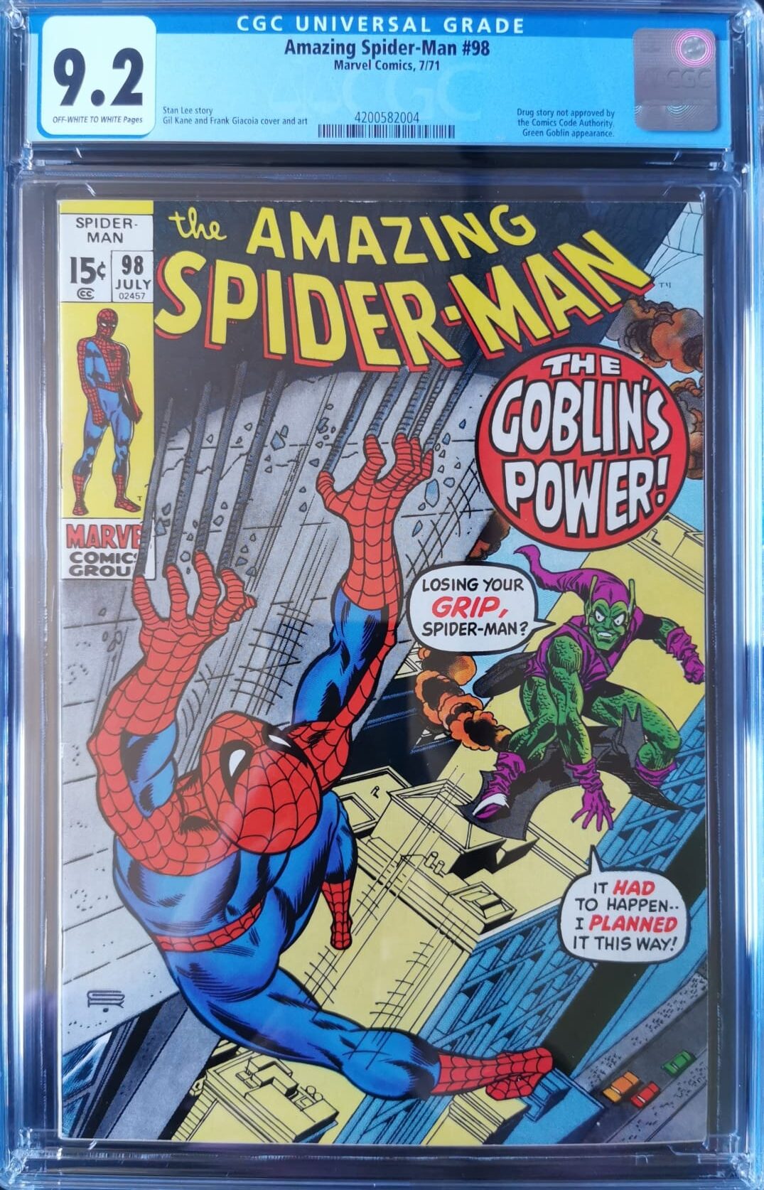 Amazing Spider-Man #98 CGC 9.2