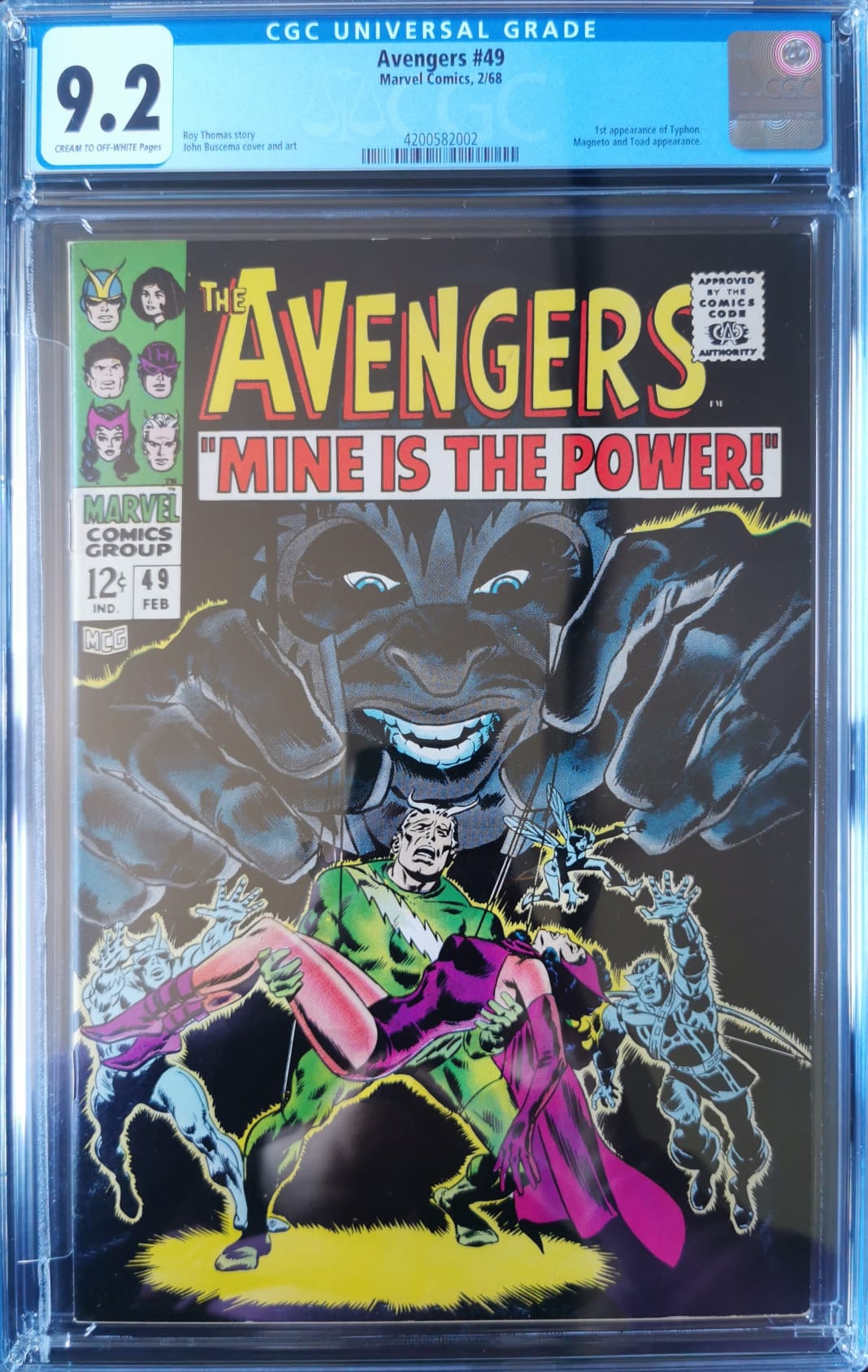 Avengers #49 CGC 9.2