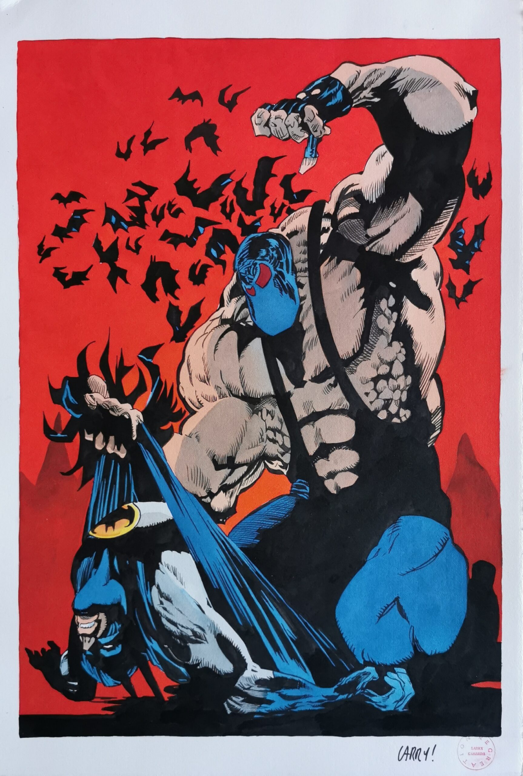 Illustrazione originale Larry Camarda “Batman”