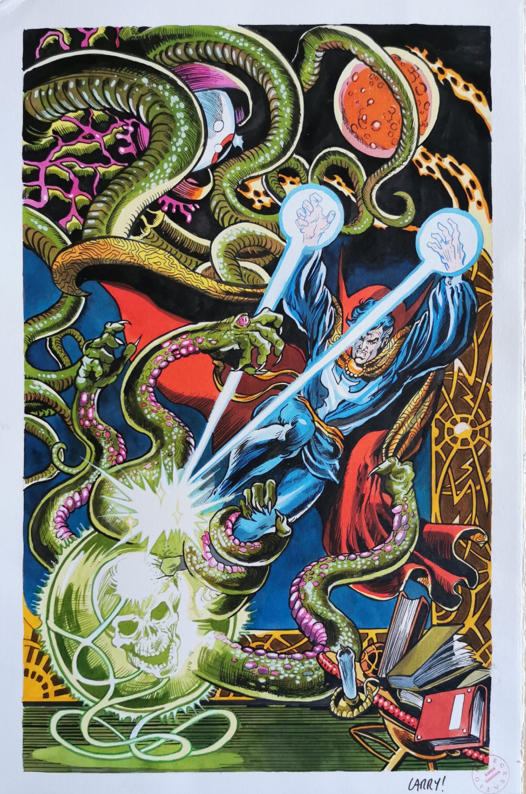 Illustrazione originale Larry Camarda “Doctor Strange”