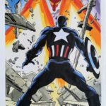 Illustrazione originale Larry Camarda “Captain America/ Iron Man”