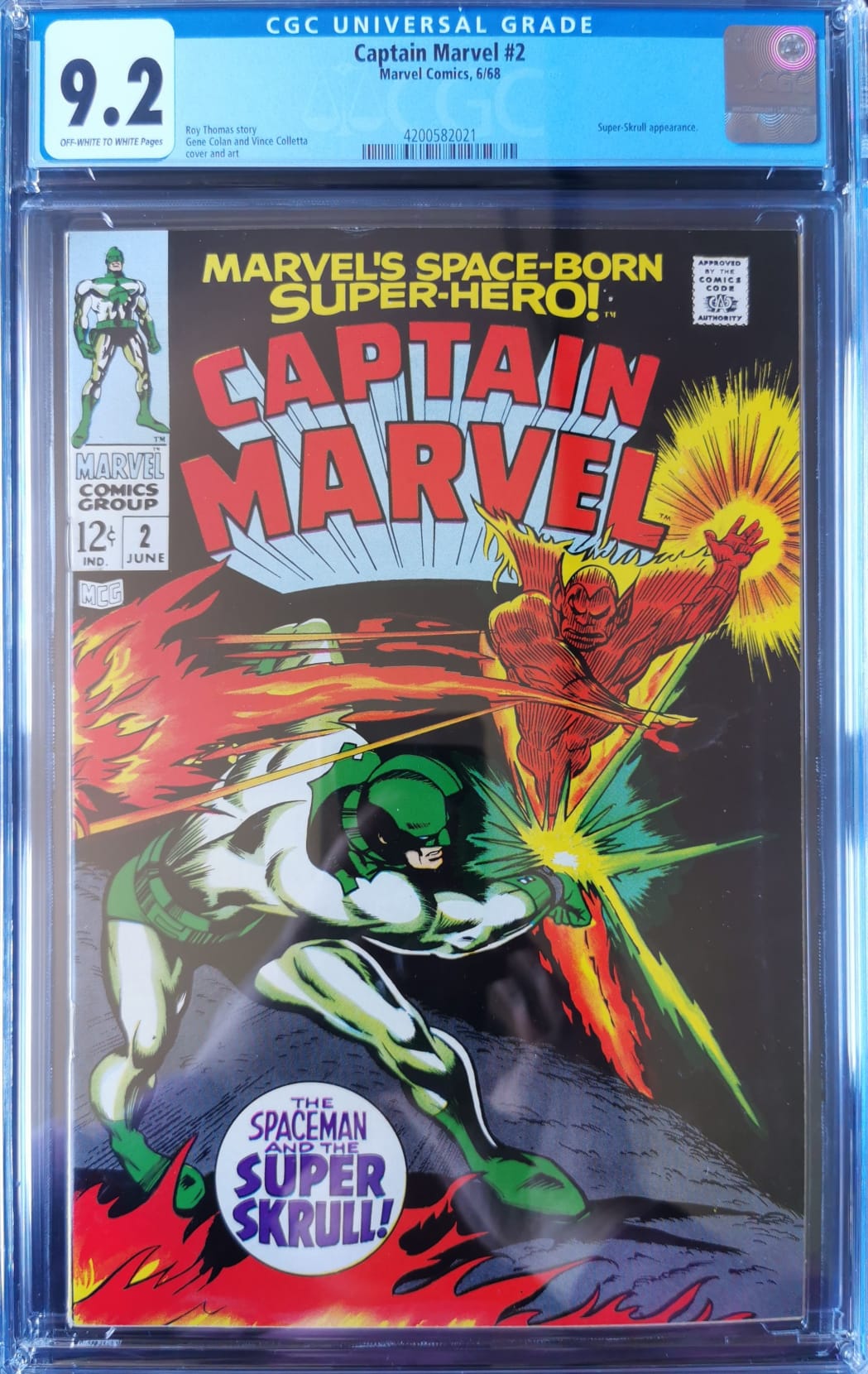 Captain Marvel #2 CGC 9.2
