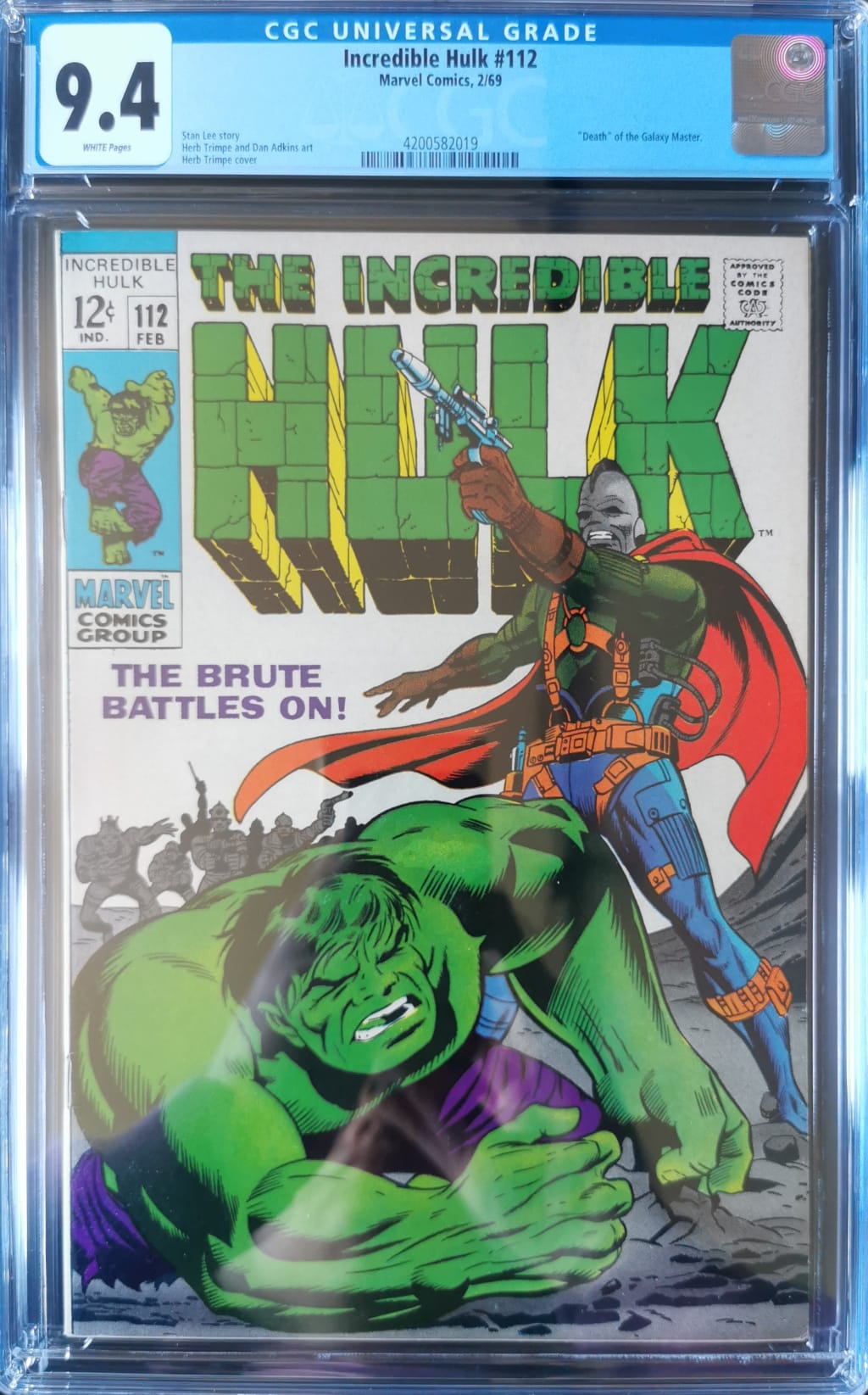 Incredible Hulk #112 CGC 9.4