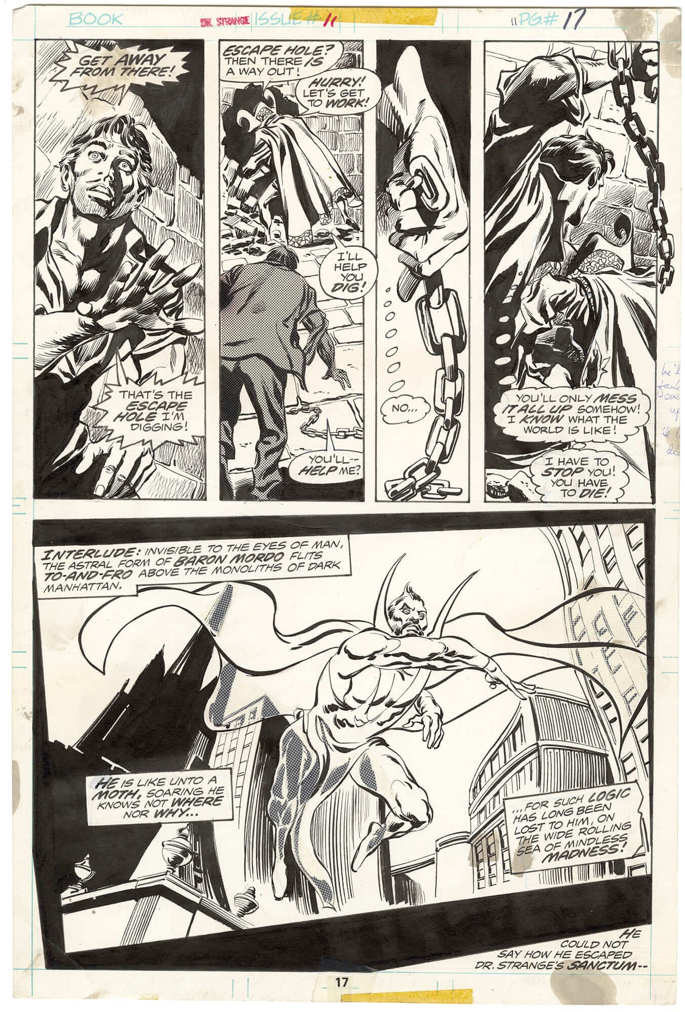 Tavola Originale – Gene Colan e Tom Palmer Doctor Strange #11 pag. 17