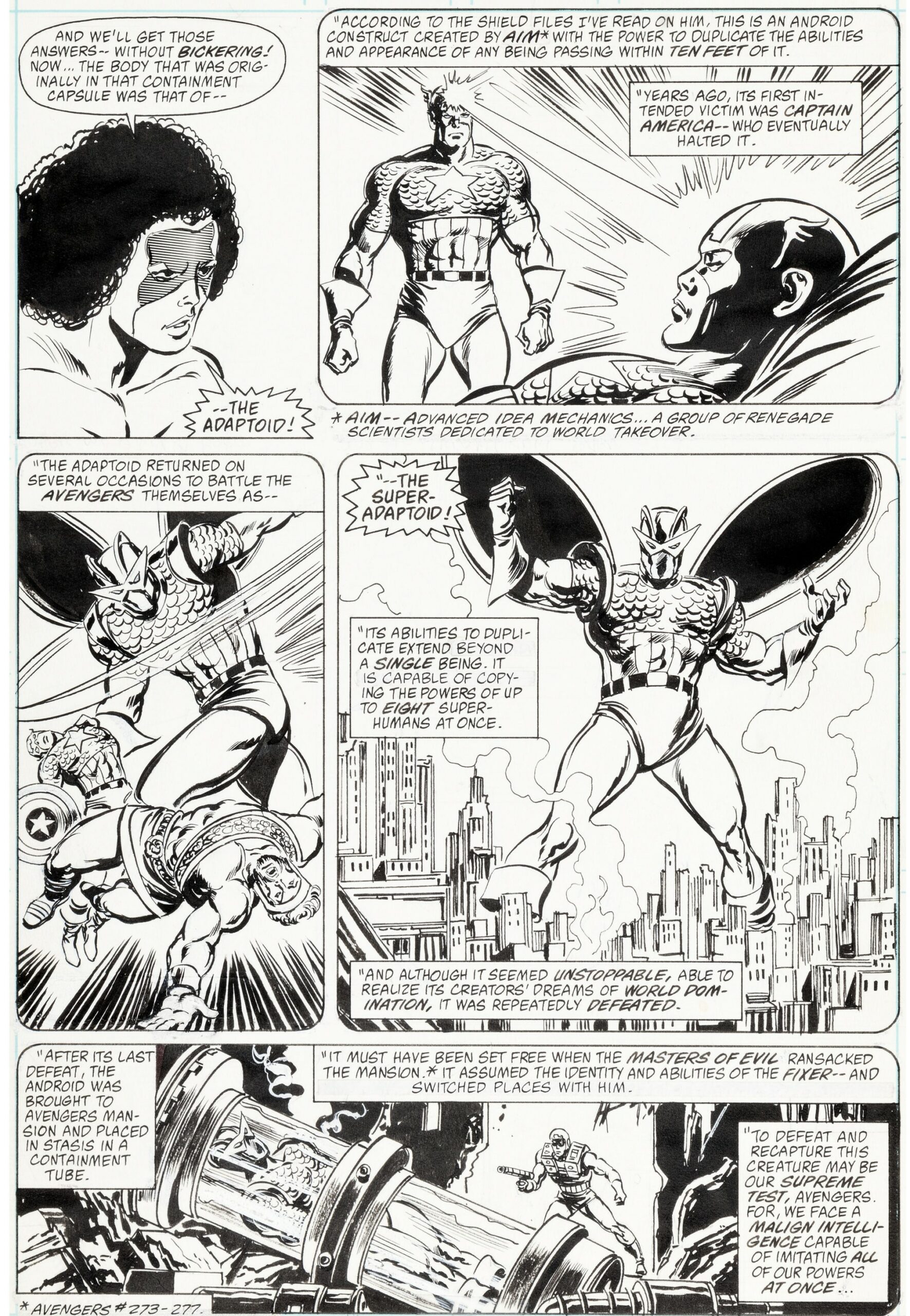 Tavola Originale – John Buscema e Tom Palmer – Avengers #287 pag.21