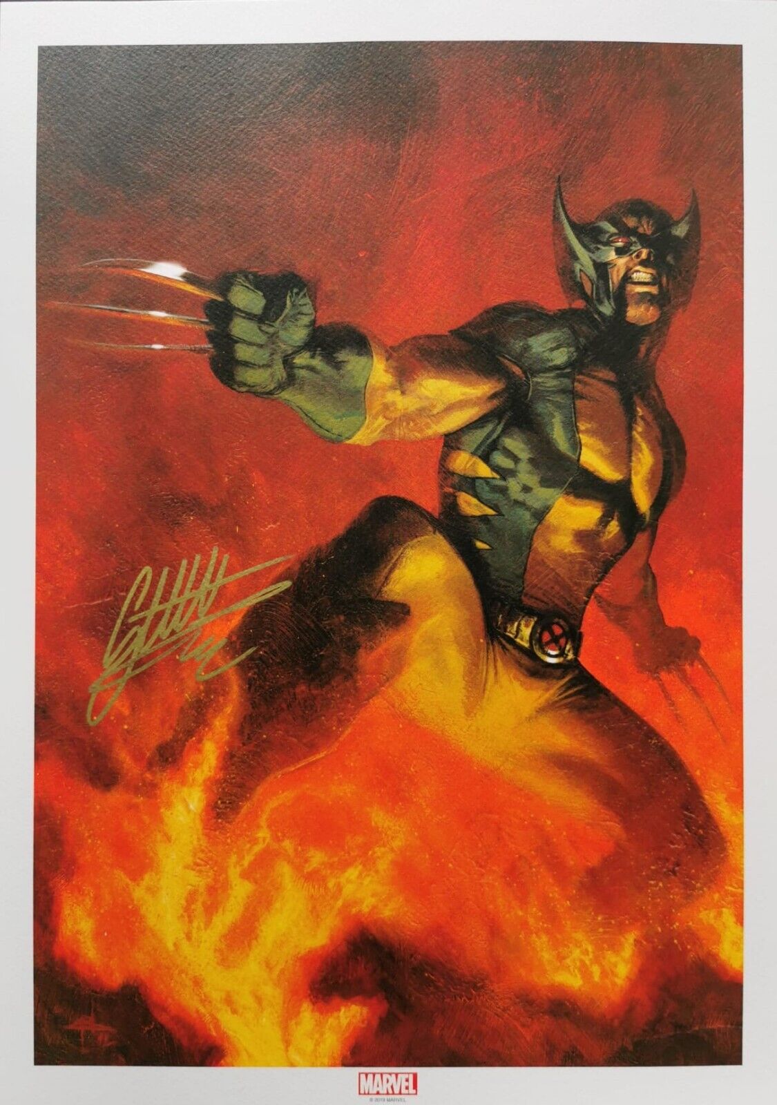 Litografia Gabriele dell’Otto – Firmata – Wolverine
