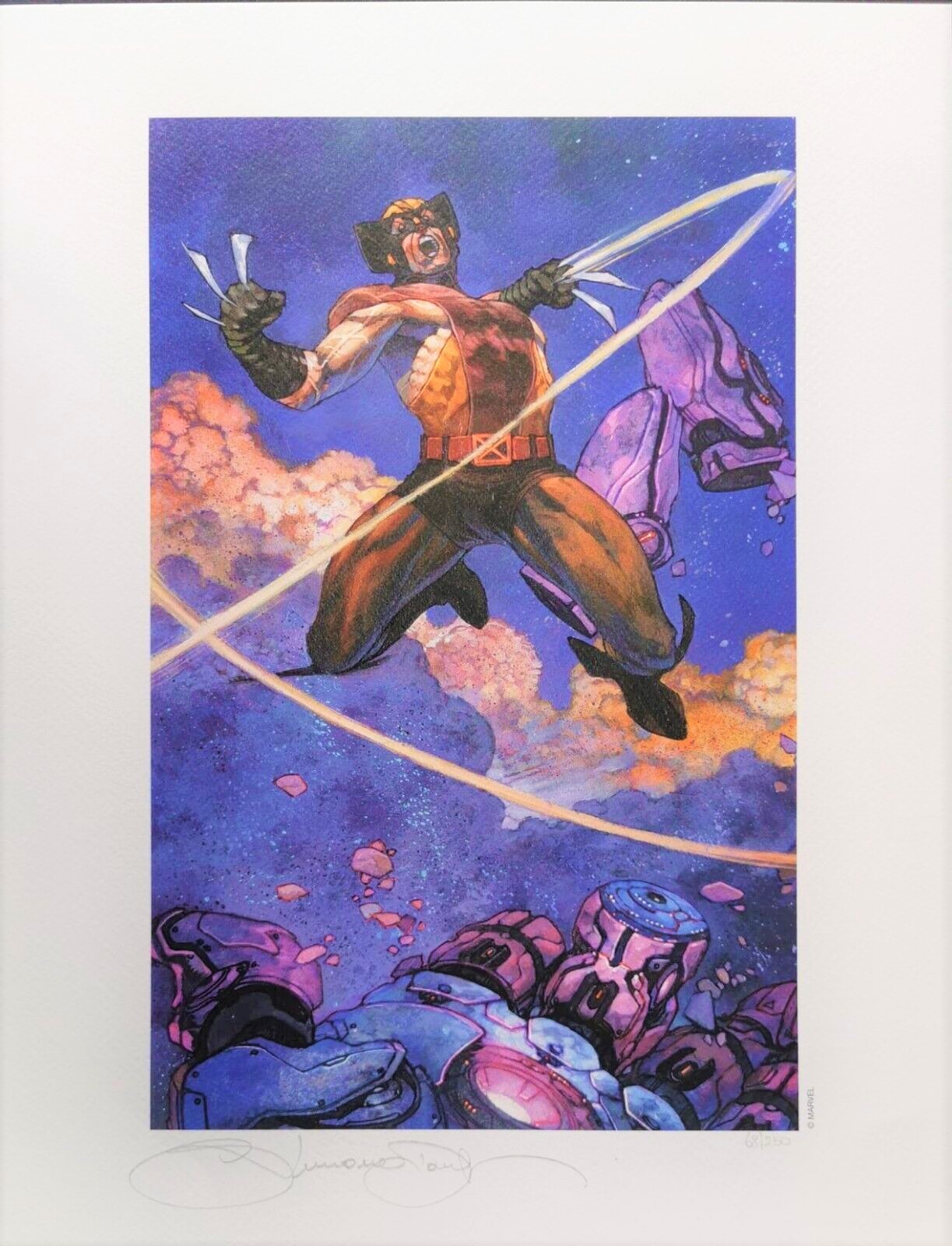 Litografia Simone Bianchi – Ed. Limitata 68/250 – Firmata – Wolverine