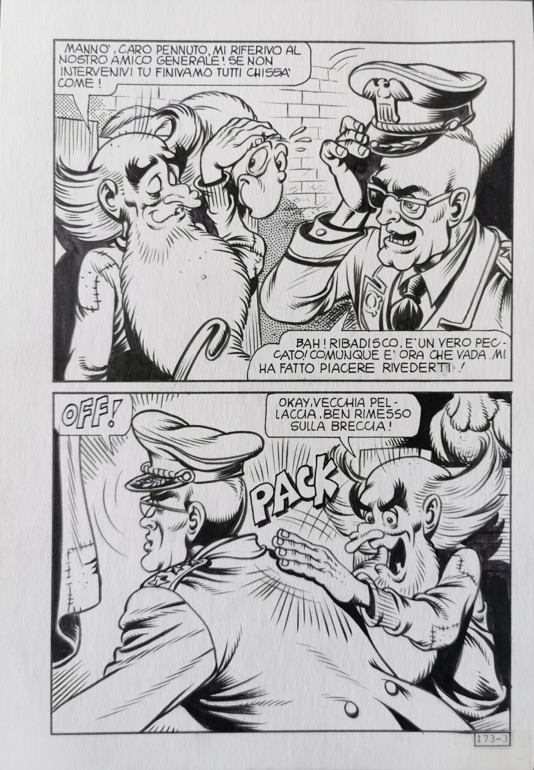 Tavola originale Alan Ford #173 Piffarerio – Chiarini pag. 3