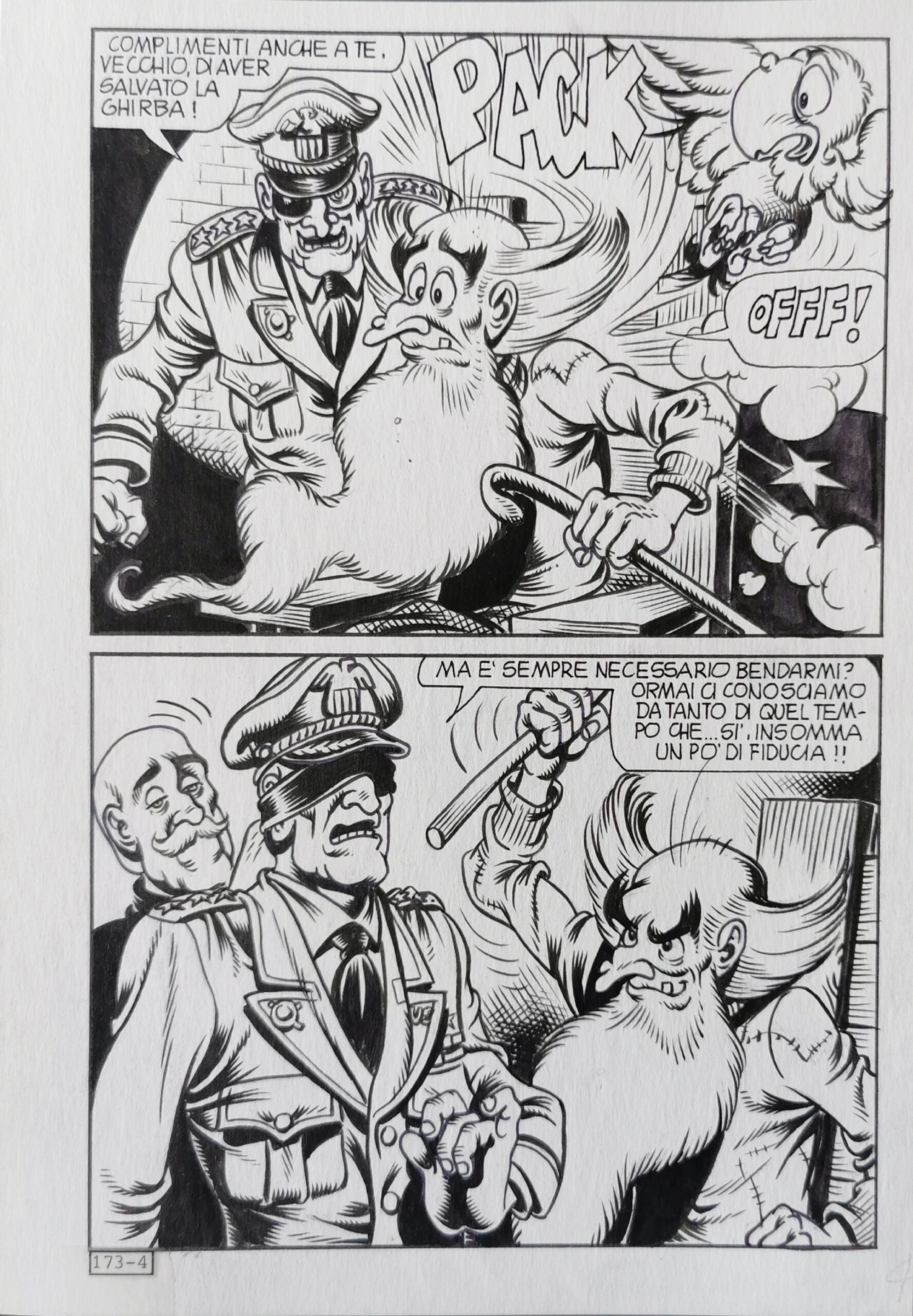 Tavola originale Alan Ford #173 Piffarerio – Chiarini pag. 4