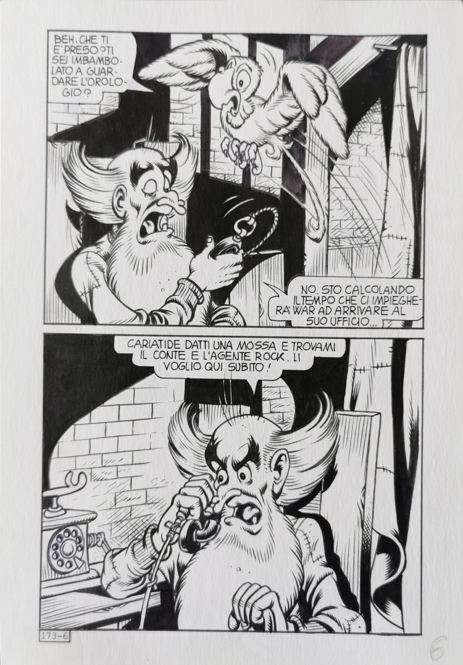 Tavola originale Alan Ford #173 Piffarerio – Chiarini pag. 6