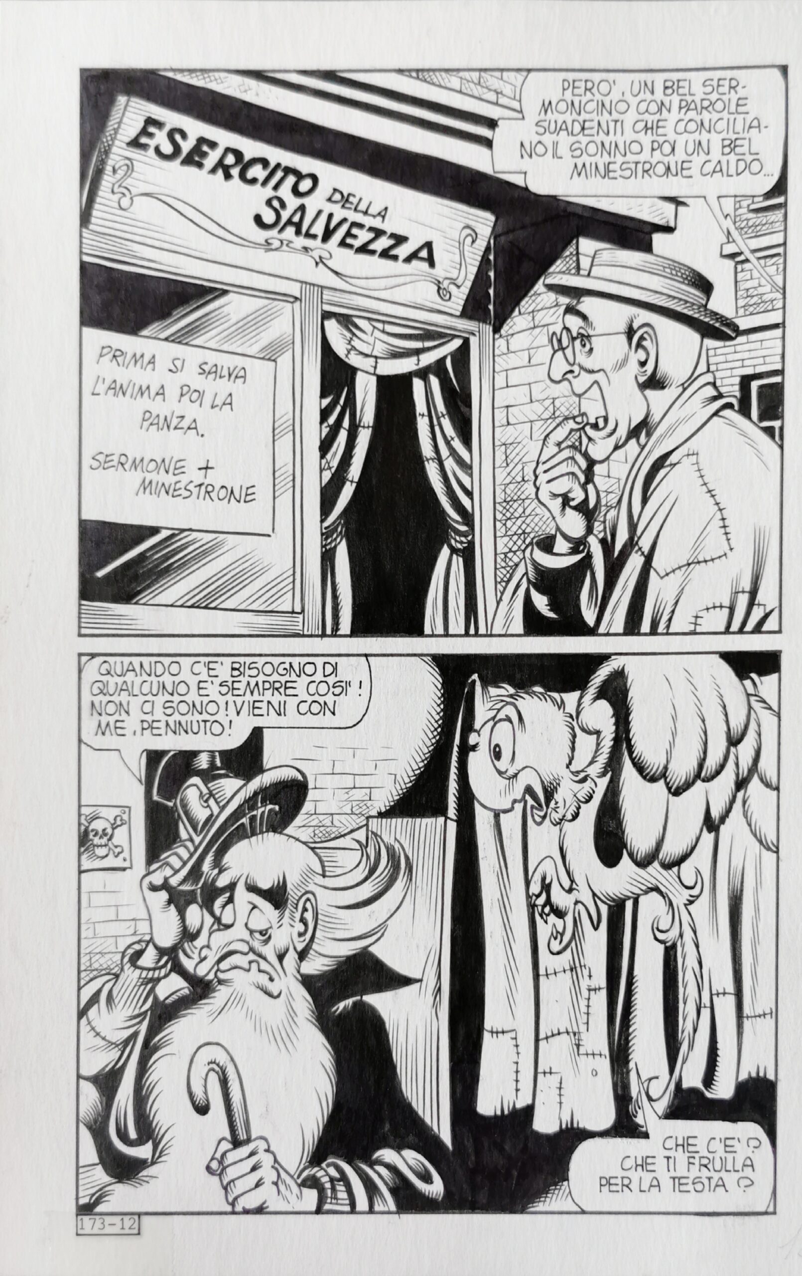 Tavola originale Alan Ford #173 Piffarerio – Chiarini pag. 12