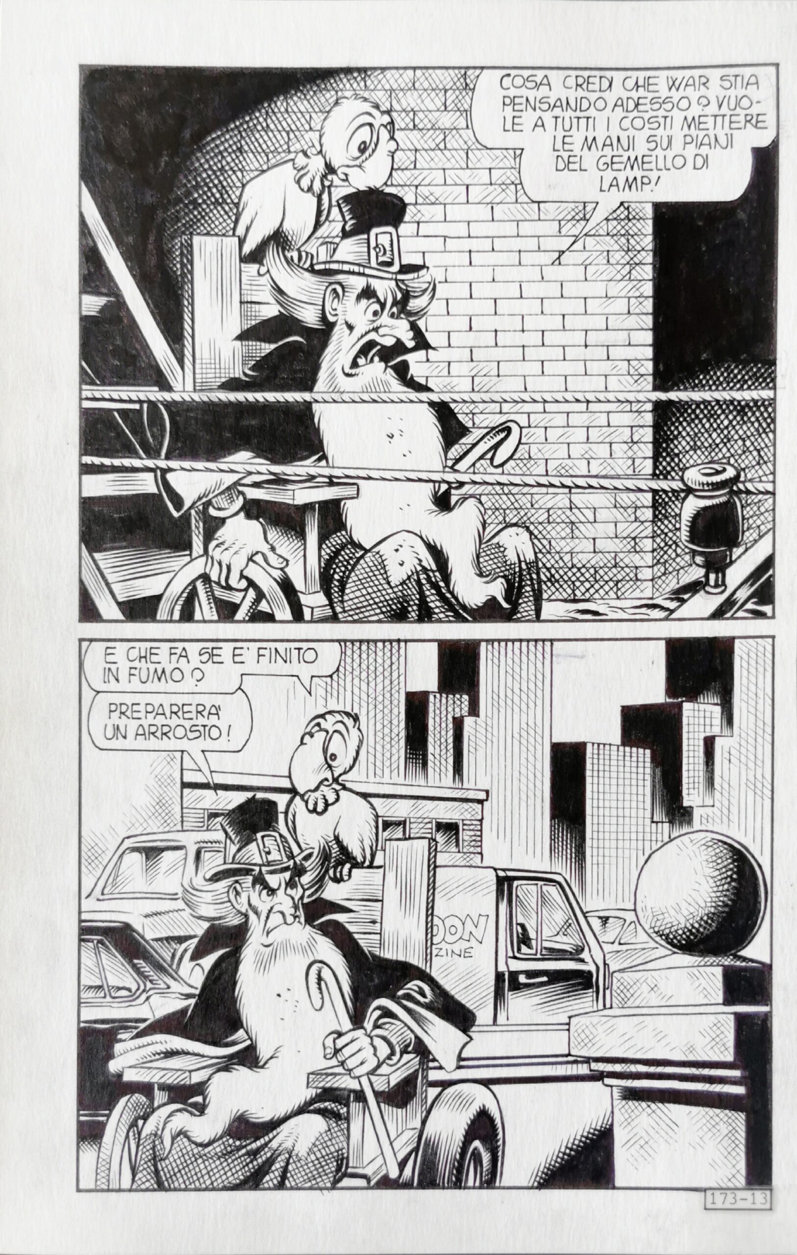 Tavola originale Alan Ford #173 Piffarerio – Chiarini pag. 13