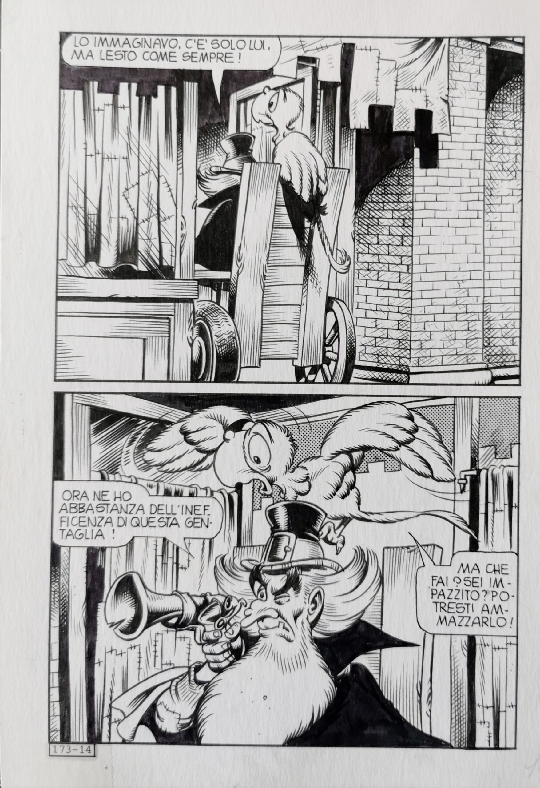 Tavola originale Alan Ford #173 Piffarerio – Chiarini pag. 14