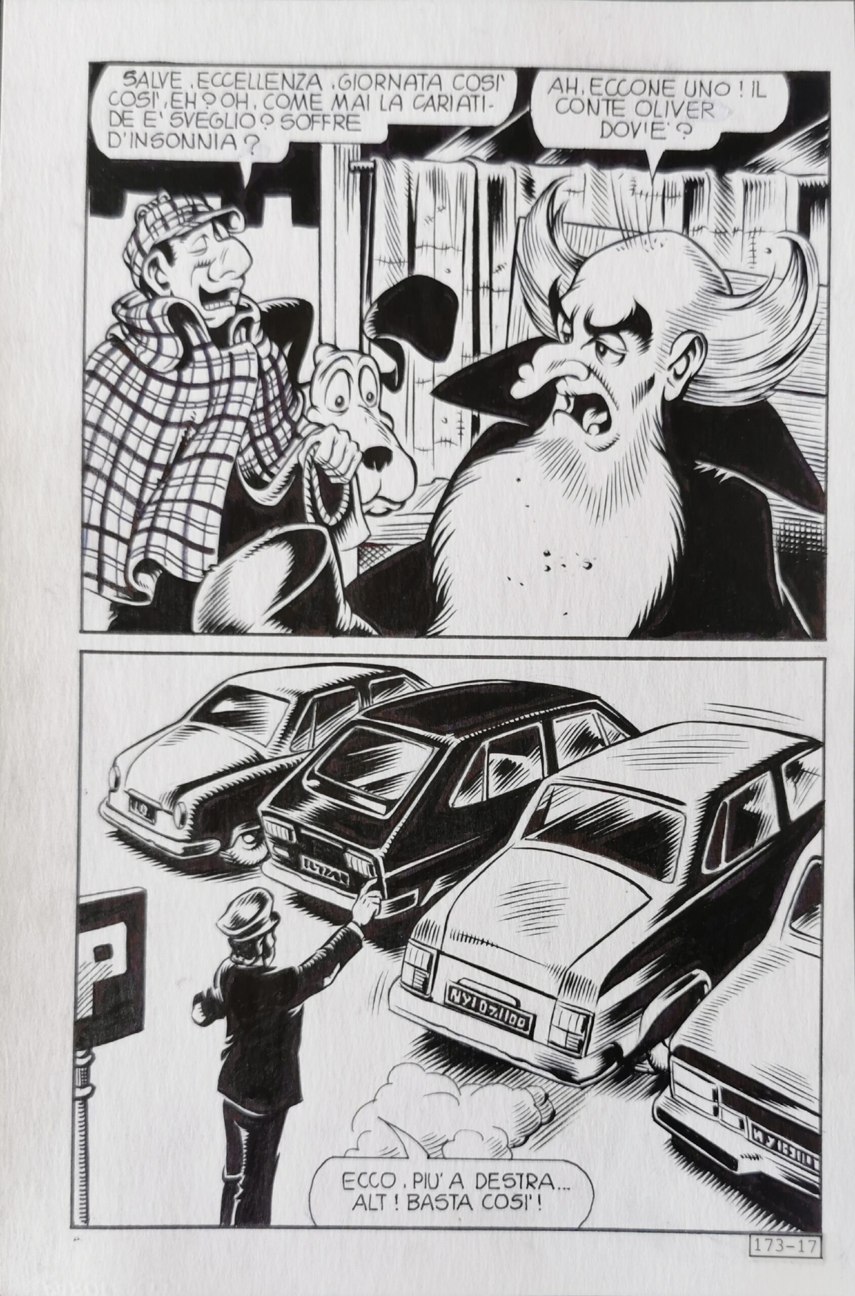 Tavola originale Alan Ford #173 Piffarerio – Chiarini pag. 17