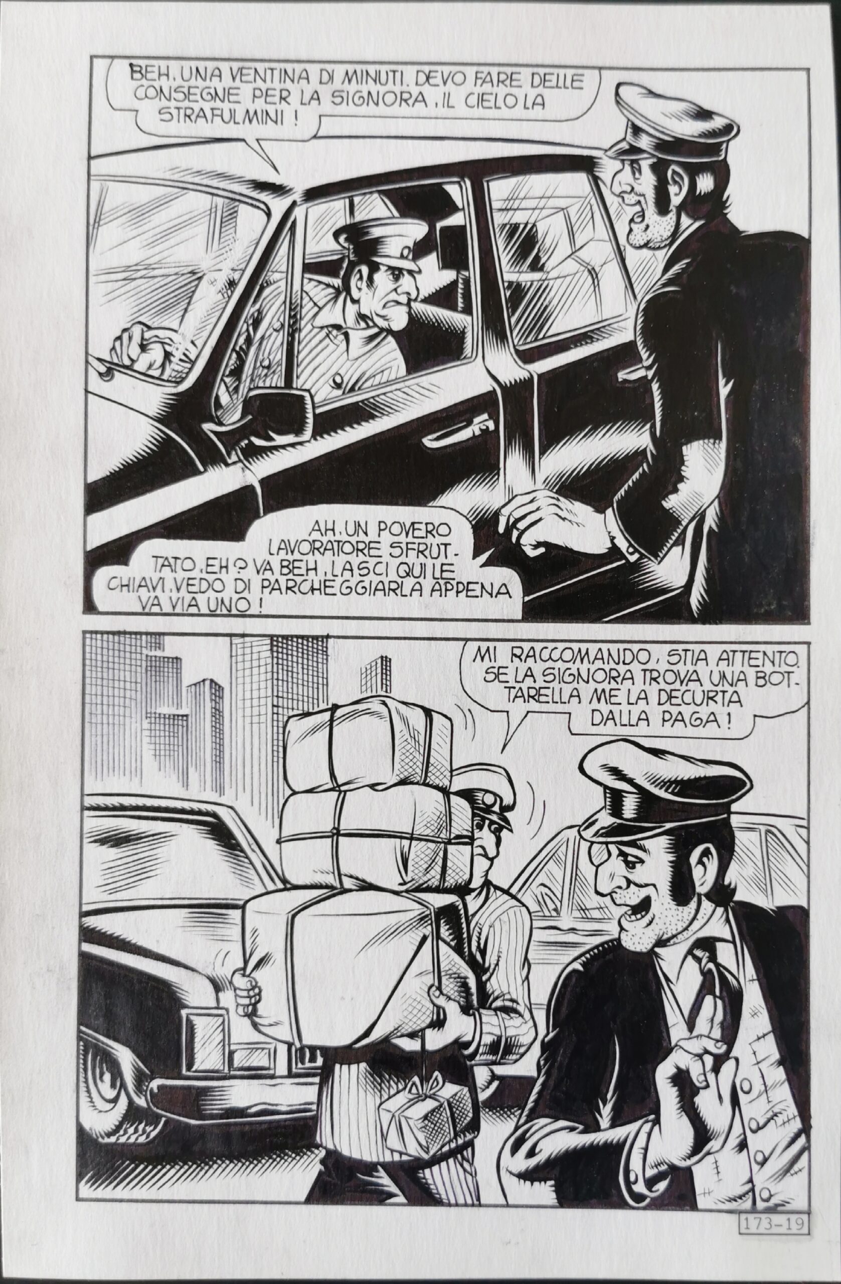 Tavola originale Alan Ford #173 Piffarerio – Chiarini pag. 19