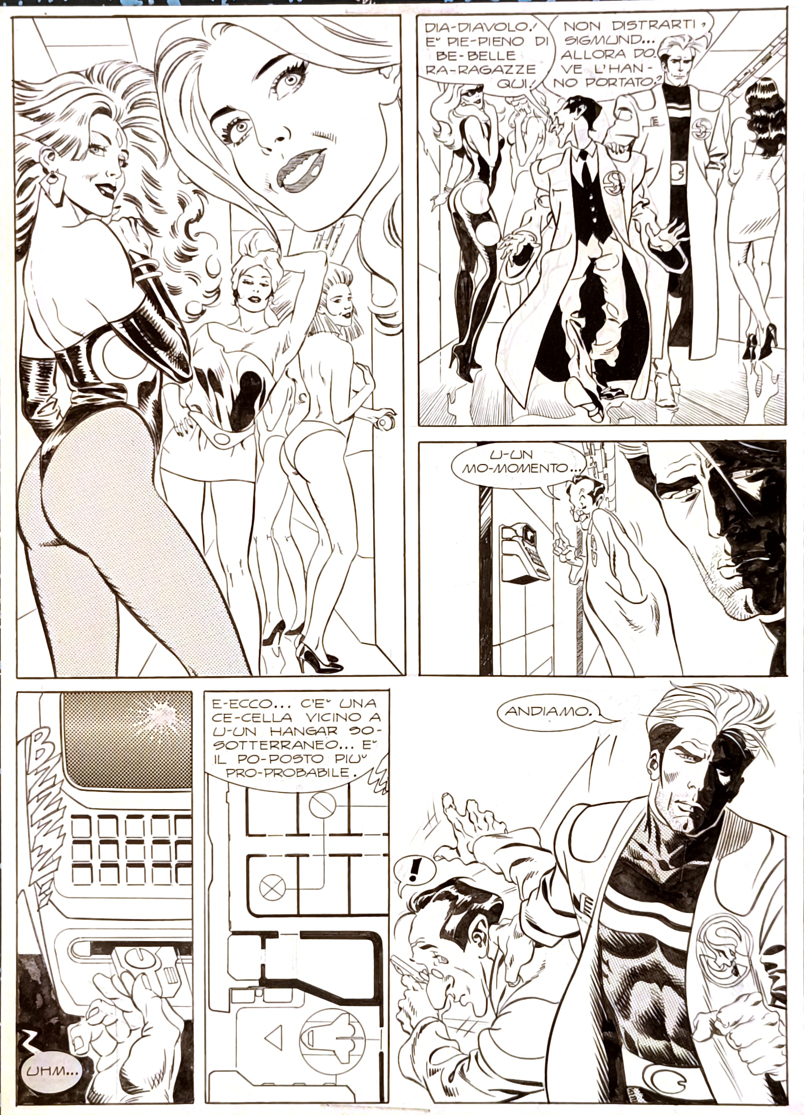 Tavola originale Claudio Castellini – Nathan Never n. 1 pag. 52