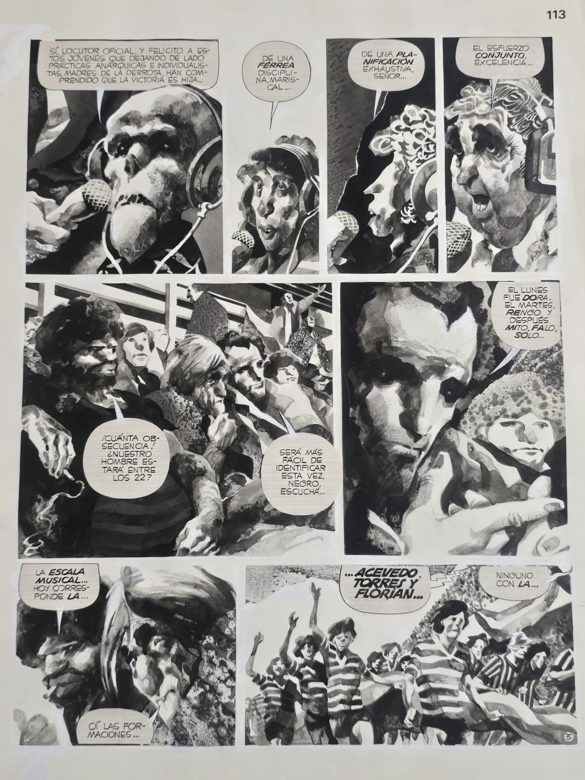 Tavola originale Alberto Breccia – Perramus “L’anima della città” tav. 3