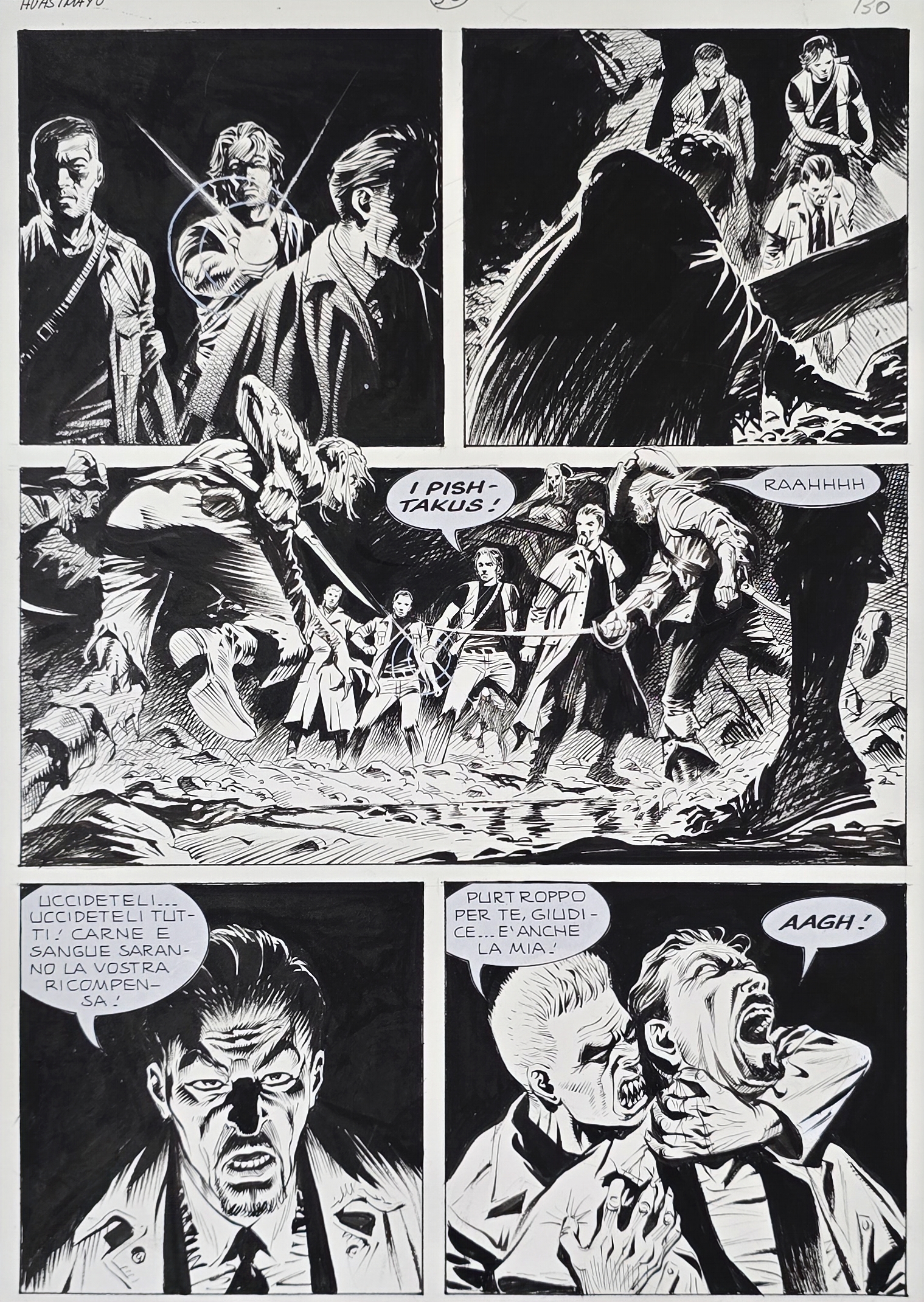 Tavola originale Maurizio Dotti  Dampyr n. 71 “I massacratori delle Ande”