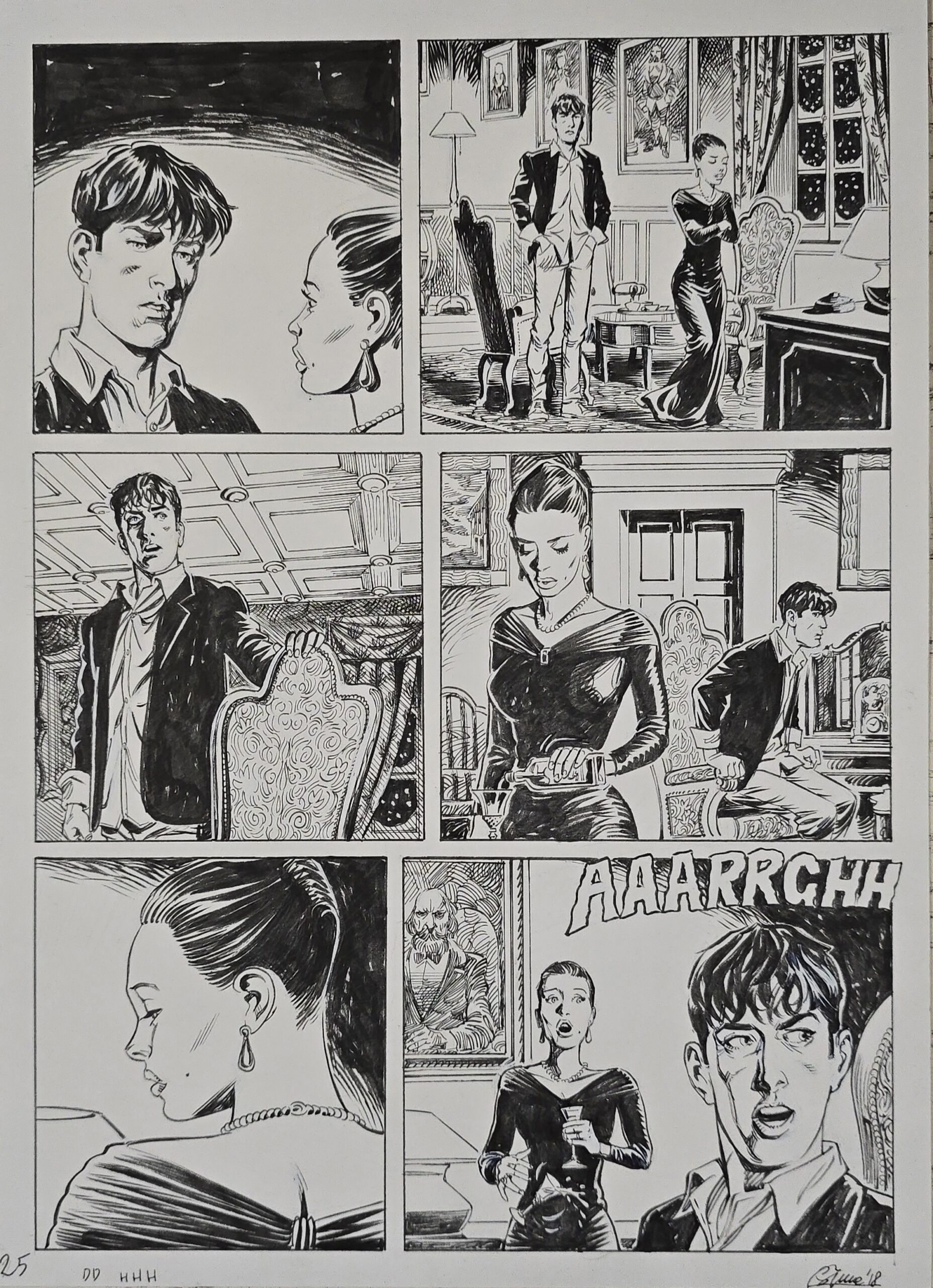 Tavola originale Gigi Simeoni  Dylan Dog Old Boy 9 pag. 25