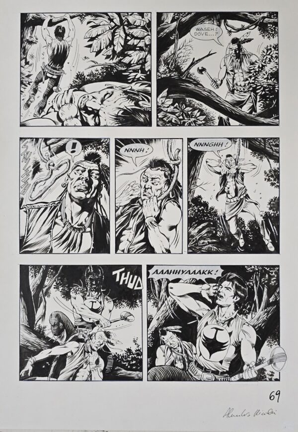 Tavola originale Alessandro Piccinelli  Zagor pag. 69