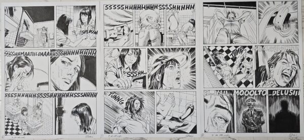 Tavole originali  Gigi Siemoni Dylan Dog n. 368 "Il passo dell' Angelo"pag.6/8