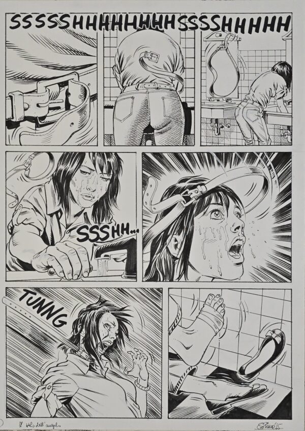 Tavole originali  Gigi Siemoni Dylan Dog n. 368 "Il passo dell' Angelo"pag.6/8 - immagine 3