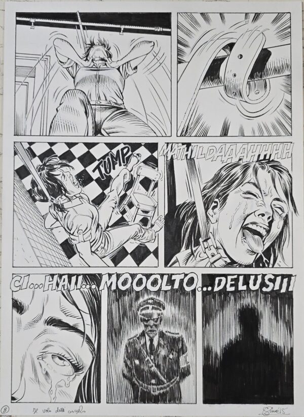 Tavole originali  Gigi Siemoni Dylan Dog n. 368 "Il passo dell' Angelo"pag.6/8 - immagine 4